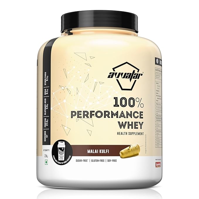 AVVATAR PERFORMANCE WHEY 2KG | 27.5 GM PROTEIN | 57 SERVING