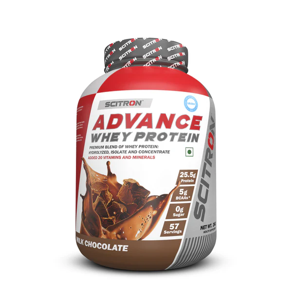 SCITRON ADVANCE WHEY 2kg | 57 SERVING | 25.5 GM PROTEIN